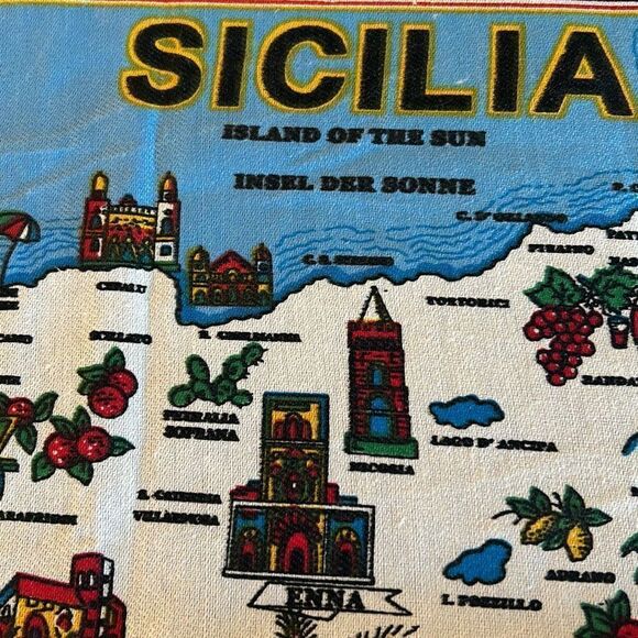 SICILY Tea Towel NEW - Picture 4 of 5
